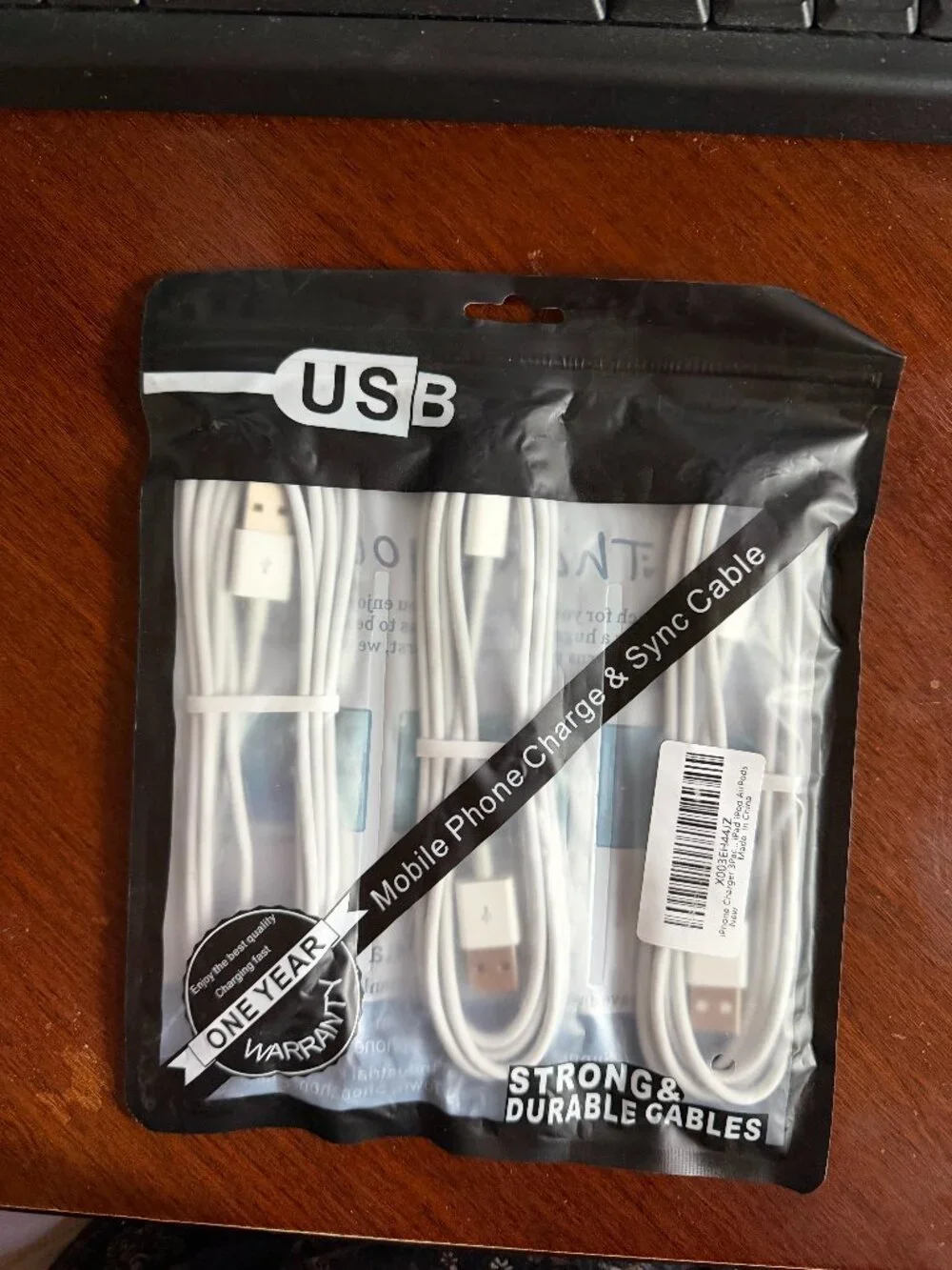 USB cables set of 3 new